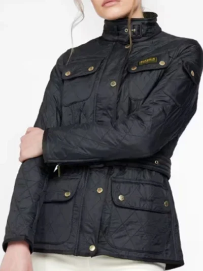 Zoë Tapper I Jack Wright S01 Black Quilted Jacket