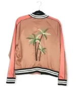 Zoey’s Extraordinary Playlist Pink Satin Bomber Jacket