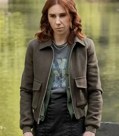 Zosia Mamet Laid Bomber Jacket