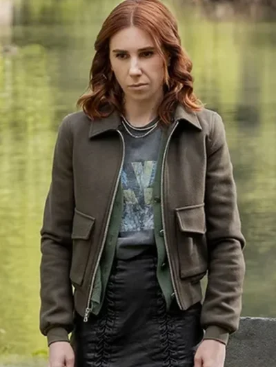 Zosia Mamet Laid Bomber Jacket