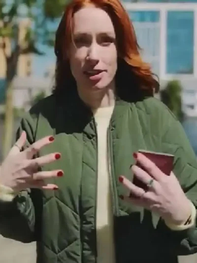 The In­fi­nite Ex­plor­er with Han­nah Fry Green Bomber Jacket