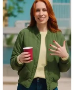 The Infinite Explorer with Hannah Fry Green Bomber Jacket