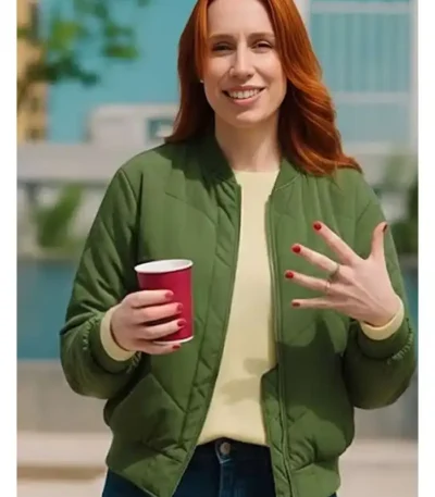 The In­fi­nite Ex­plor­er with Han­nah Fry Green Bomber Jacket